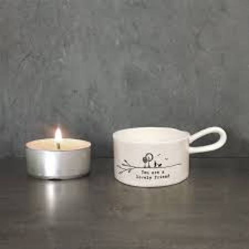East of India Tea Light Holder - Lovely Friend East of India Tea Light Holder - Lovely Friend