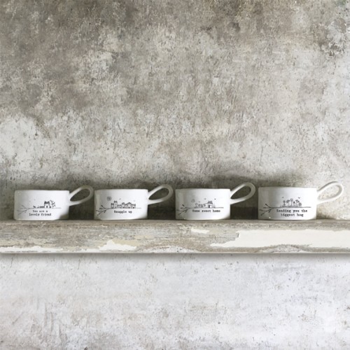 East of India Tea Light Holder - Home Sweet Home East of India Tea Light Holder - Home Sweet Home