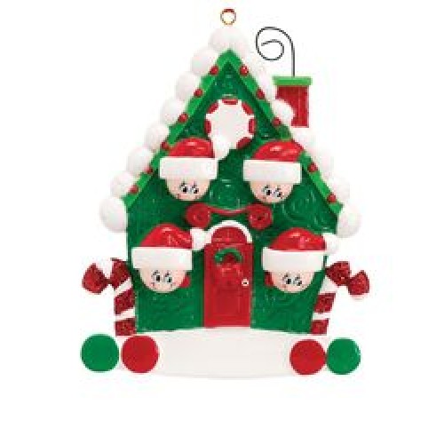 Candy Cane House 4 Personalised Decoration Candy Cane House 4 Personalised Decoration
