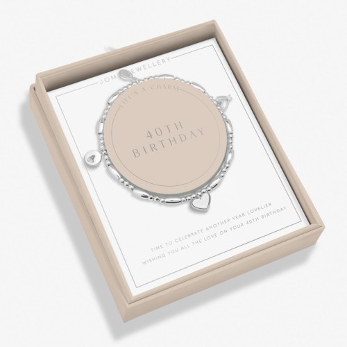 Joma Life's A Charm 40th Birthday Bracelet Joma Life's A Charm 40th Birthday Bracelet