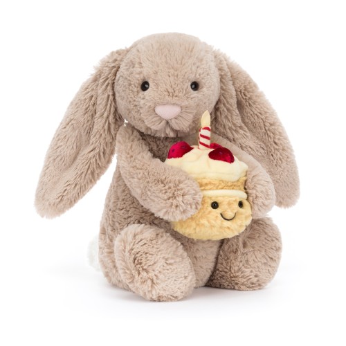 Jellycat Bashful Beige Bunny Birthday Jellycat Bashful Beige Bunny Birthday