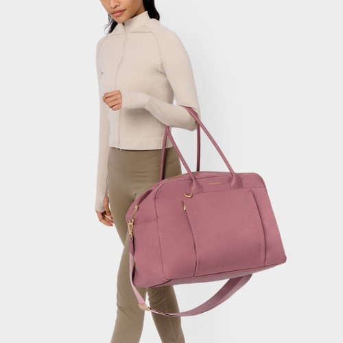 Katie Loxton Nylon-Luxe Everyday Holdall Deep Rose