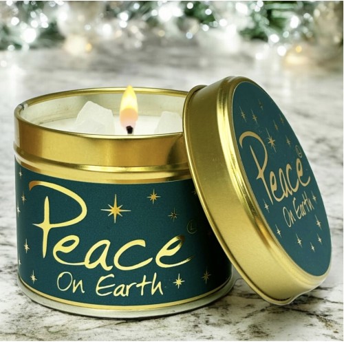 Lily-Flame Peace on Earth Tin Candle Lily-Flame Peace on Earth Tin Candle
