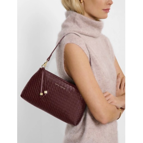 Katie Loxton Nova Woven Clutch Bag - Cherry Katie Loxton Nova Woven Clutch Bag - Cherry
