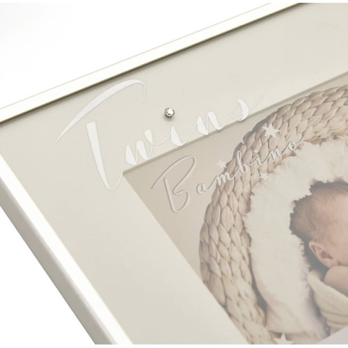 Silver Twins Photo Frame